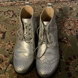 Wildfang silver ankle boots